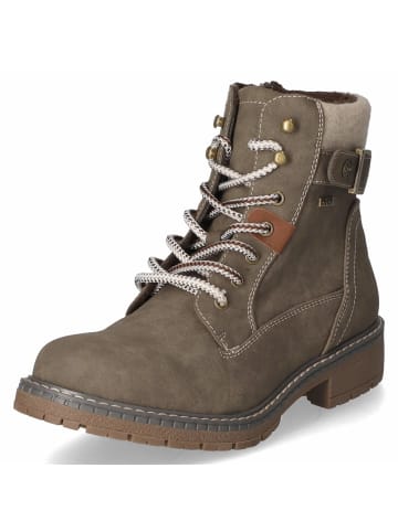 Schnürstiefeletten in braun