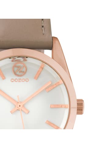 Oozoo Analog-Armbanduhr Oozoo Timepieces taupe, hellbraun mittel (ca. 33mm)