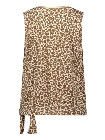 Betty Barclay Rundhals-Shirt mit Raffung in Beige/Khaki