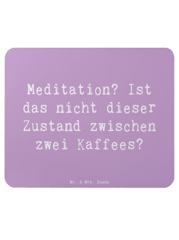 Mr. & Mrs. Panda Mouse Pad Spruch Innere Ruhe Kaffee mit Spruch in Lavendeltraum