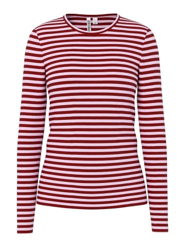 Pieces Oberteil mit langen Ärmeln in Goji Berry