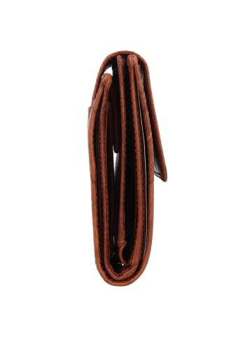 mano Donna Aurona Geldbörse RFID Leder 14 cm cognac
