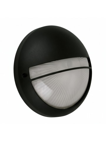 Licht-Erlebnisse Außen Wandlampe Ø 26 x (H)26 cm in Schwarz