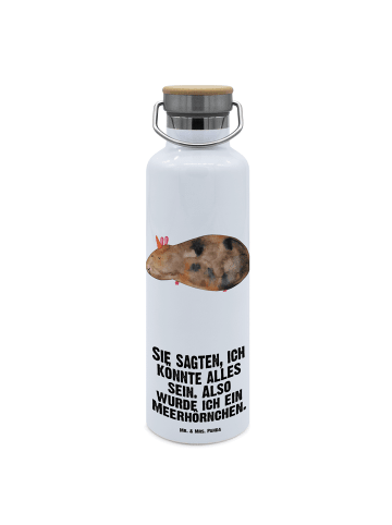 Mr. & Mrs. Panda Trinkflasche Edelstahl Einhorn Meerschweinchen ... in Weiß