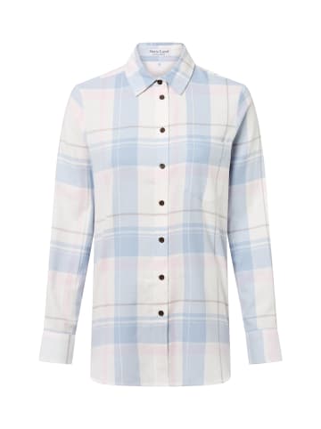 Marie Lund Bluse in blau ecru - 0069