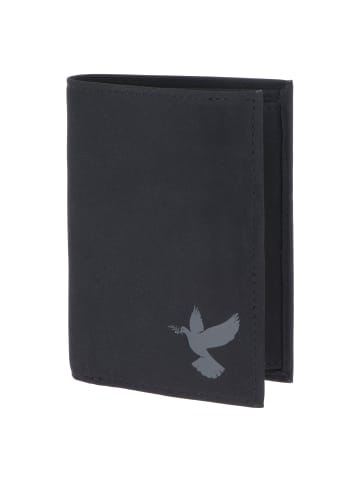 oxmox New Cryptan Geldbörse RFID Schutz 13 cm schwarz-freedom pigeon grey