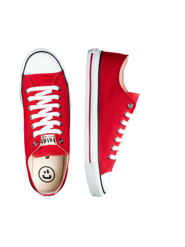 ethletic Sneaker Trainer White Cap Lo Cut in cranberry red just white