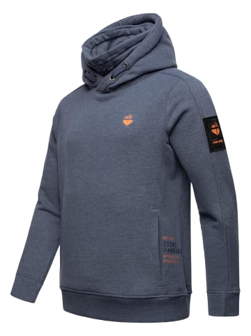 STONE HARBOUR Hoodie Emilio Eduardo in Dusty Blue Melange