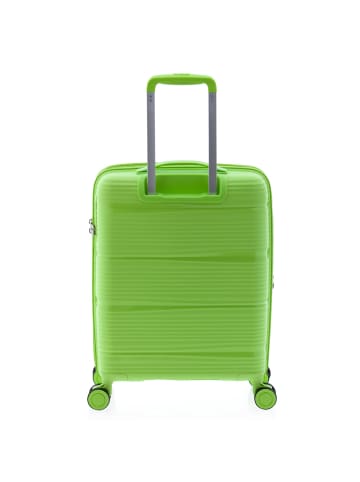 Gladiator 0800 4 Rollen Kabinentrolley 55 cm mit Dehnfalte light green