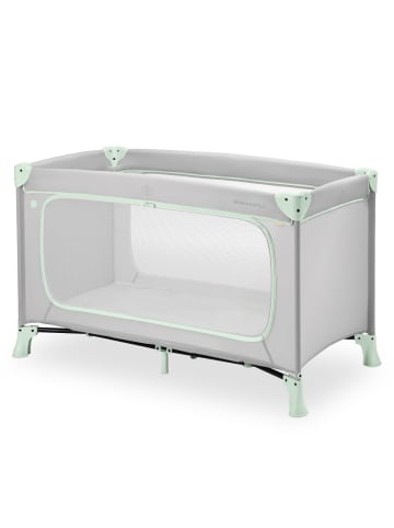 Hauck Reisebett Dream N Play Plus (mit seitlichem in grau,gruen