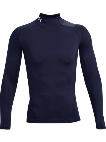Under Armour T-Shirt "Ua Hg Armour Comp Mock Ls" in Blau