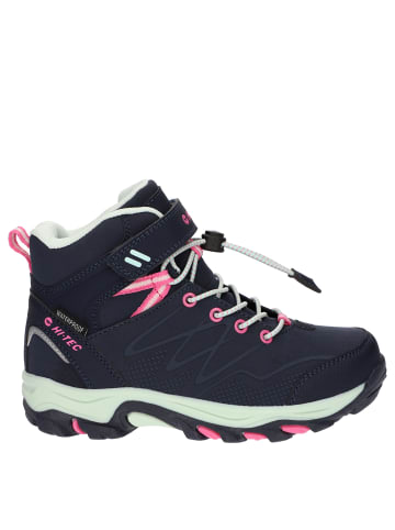 Hi-Tec Wanderstiefel Blackout Mid WP Jr in marineblau/pink