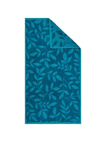 Erwin Müller Frottier, Jacquard Handtuch 2er-Pack Kronau in petrol
