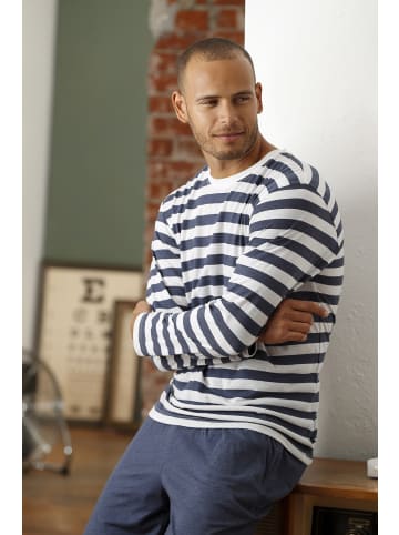 H.I.S Pyjama in navy-cream