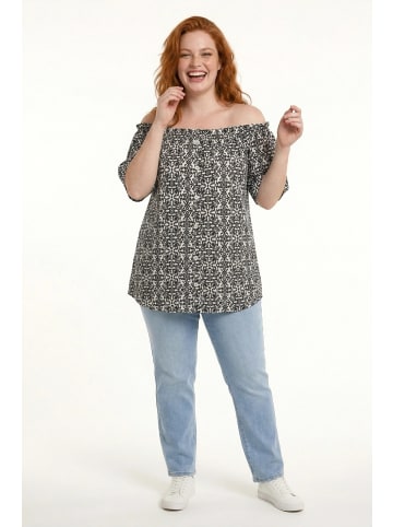 Shape Of You Blouse in Schwarz-Weiß