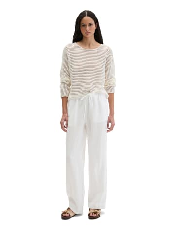 Marc O'Polo Ajour-Pullover relaxed in White Cotton