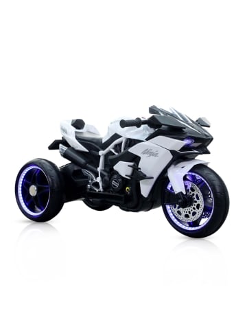 Moni Kinder Elektromotorrad Ninja in weiß