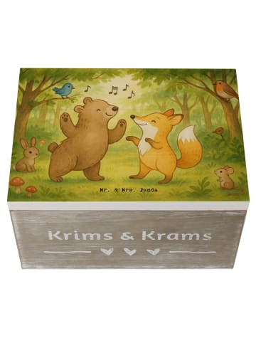Mr. & Mrs. Panda Box Hase Tanzen Design ohne Spruch in Weiß