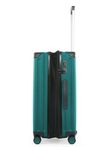 Hauptstadtkoffer Q-Damm - Mittelgroßer Hartschalenkoffer Trolley TSA, 68cm, 4 Rollen, 89 L in Aquagrün