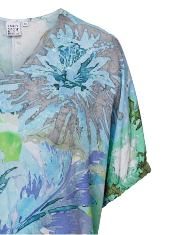 EMILY VAN DEN BERGH  Blusenshirt in türkis mehrfarbig