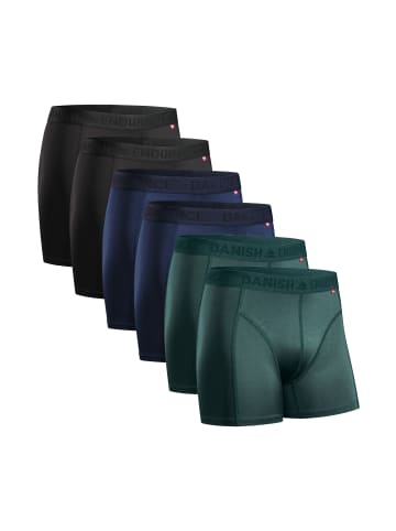 DANISH ENDURANCE Boxershorts Sports Trunks in black/blue/green