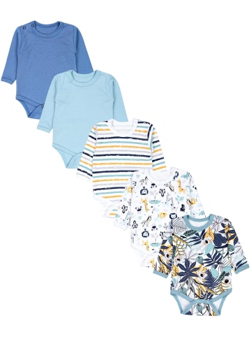 TupTam Jungen Baby Body Langarm 5er Pack in orange