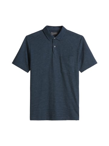 Marc O'Polo DfC Poloshirt Slub-Jersey regular in multi/ dark navy