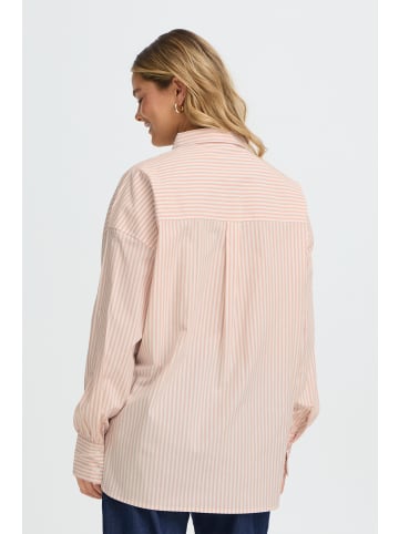 Fransa Langarm FRZASHIRT Loose fit in ROSE SMOKE WHITE STRIPE