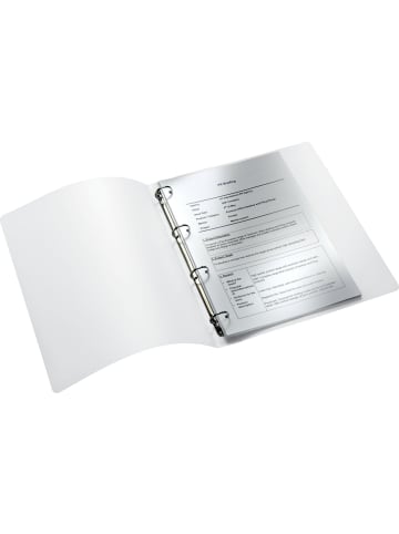 Leitz Ringbuch Wow A4 PP 4 Ringe 25mm weiß