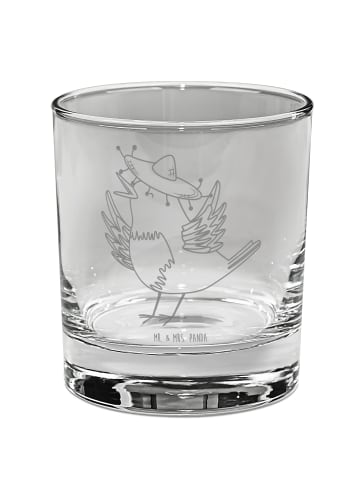 Mr. & Mrs. Panda Whiskyglas Rabe Sombrero ohne Spruch in Transparent