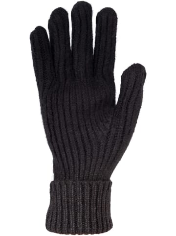 styleBREAKER Strickhandschuhe mit Farbverlauf in Schwarz-Dunkelgrau