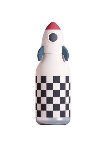 asobu Bestie Bottle Trinkflasche Rakete 460 ml in Weiß ab 0 Monate