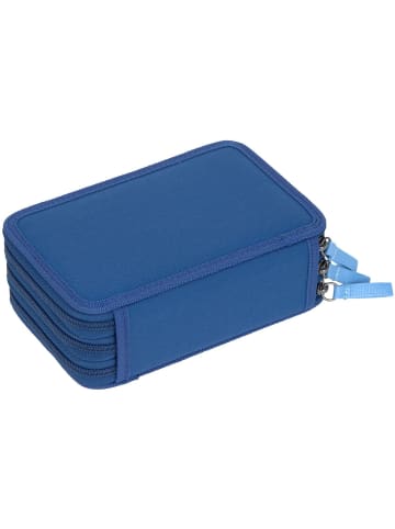 Lässig School Triple Pencil Case Unique dark blue in blau