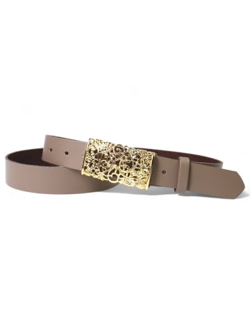 FRONHOFER Ledergürtel in Taupe