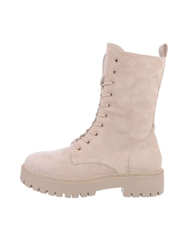 Ital-Design Stiefelette in Beige