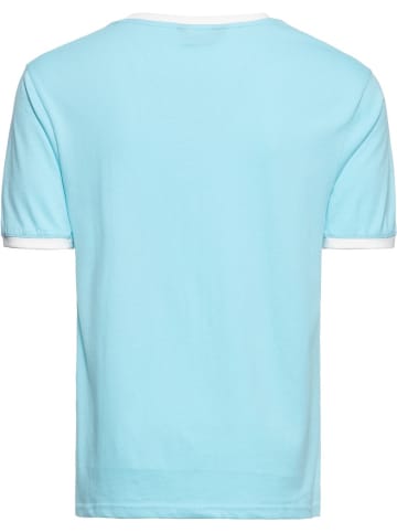 King Kerosin T-Shirt "Contrast T-Shirt Tiki Surfers" in Blau