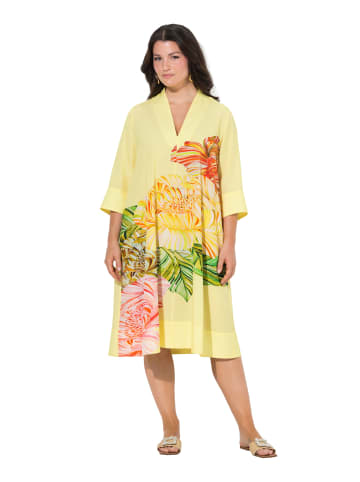 Ulla Popken Midikleid in zitronengelb