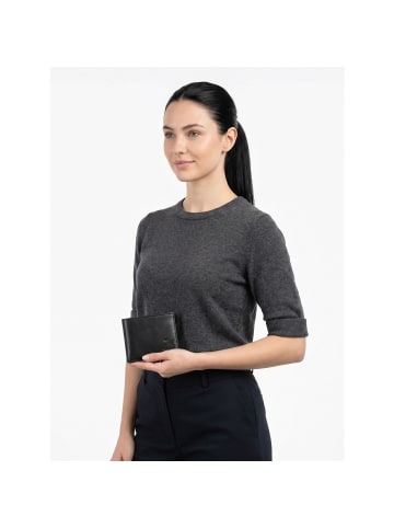 oxmox Leather Geldbörse RFID Schutz Leder 12 cm in schwarz-turtle 2.0