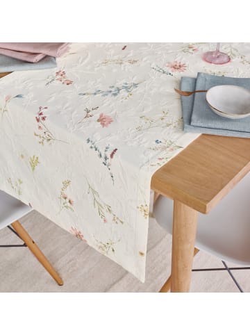Sander Baumwolle, Jacquard Tischläufer Flam in creme