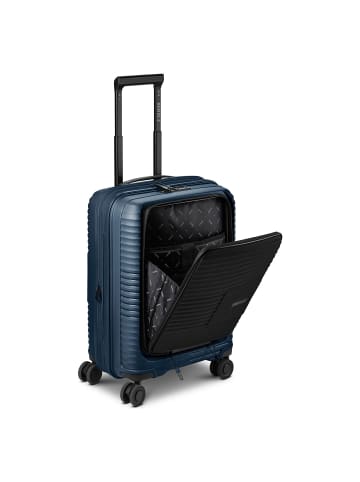 Redolz Essentials 17 2.0 4 Rollen Kabinentrolley 55 cm Laptopfach mit Dehnfalte in navy
