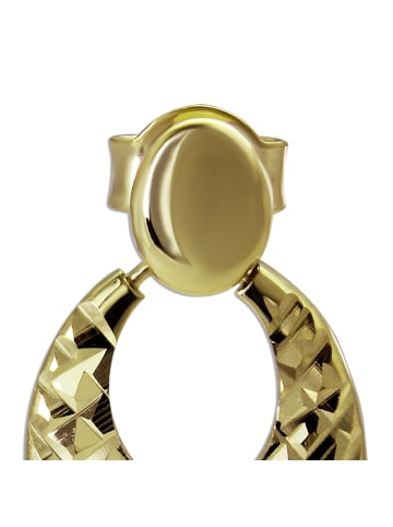 GoldDream Ohrringe Gold 333 Gelbgold - 8 Karat Oval Ohrstecker