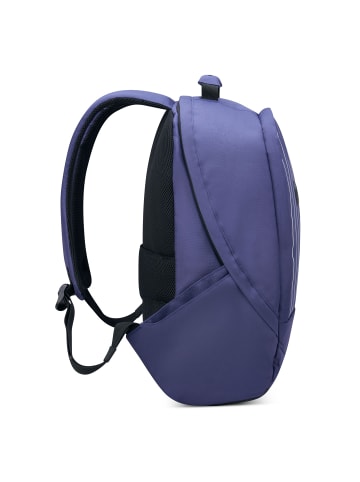 Delsey Securban Rucksack RFID 45 cm Laptopfach in blau gedruckt