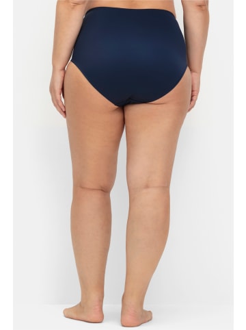sheego High-Waist-Slip in blau + marine