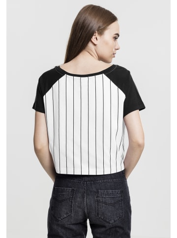 Urban Classics Cropped T-Shirts in wht/blk