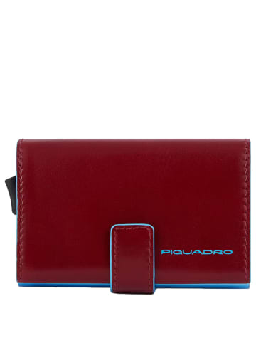 Piquadro Blue Square - Kreditkartenetui 11cc 10 cm RFID in rot