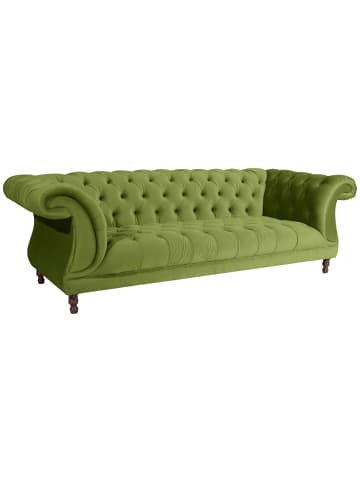 58 aufm Kessel CHESTERFIELD Sofa 3-Sitzer Kaylin Samtvelours oliv