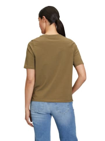 CARTOON Rundhals T-Shirt für Damen in braun