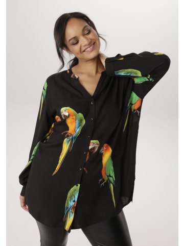 Aniston PLUS Longbluse in schwarz-bunt