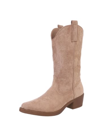 Ital-Design High Heel in Beige und Braun
