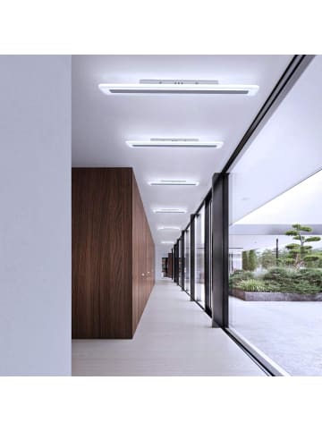 ZMH Deckenleuchte LED in weiß L 80cm Lange 3000-6500K dimmbar 30W Flurlampe